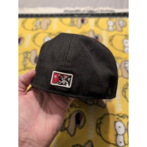 El Paso Chihuahuas Black Fitted Baseball Hat 7 3/8 New Era 59Fifty - Picture 3 of 8